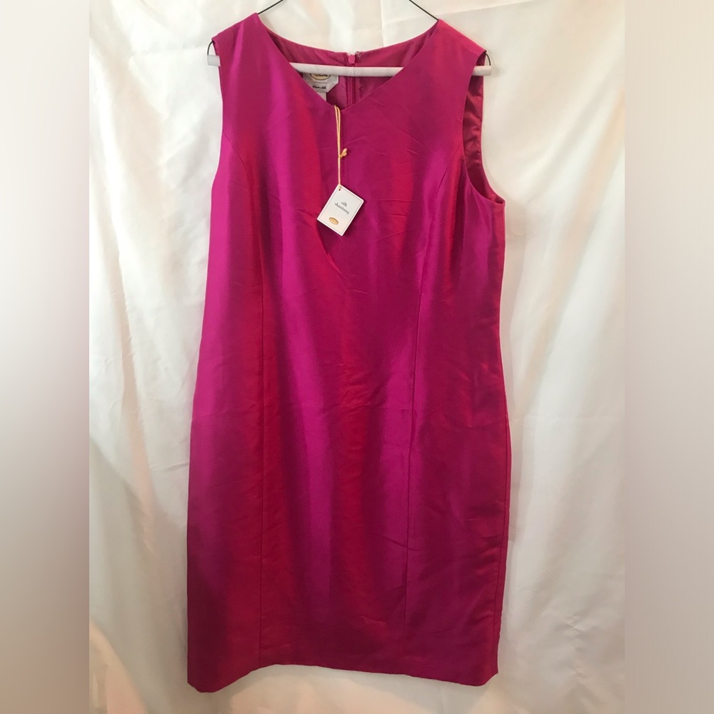 Talbots Elegant Pink Sleeveless Dress